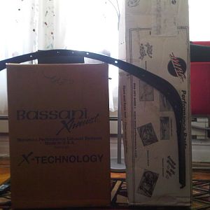 mach 1 lip, bassani o/r x-pipe and mac catback with 3.5" rolled tips